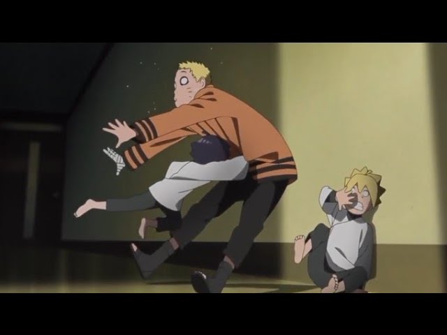 Himawari knock out Naruto Funny moments English Dubbed