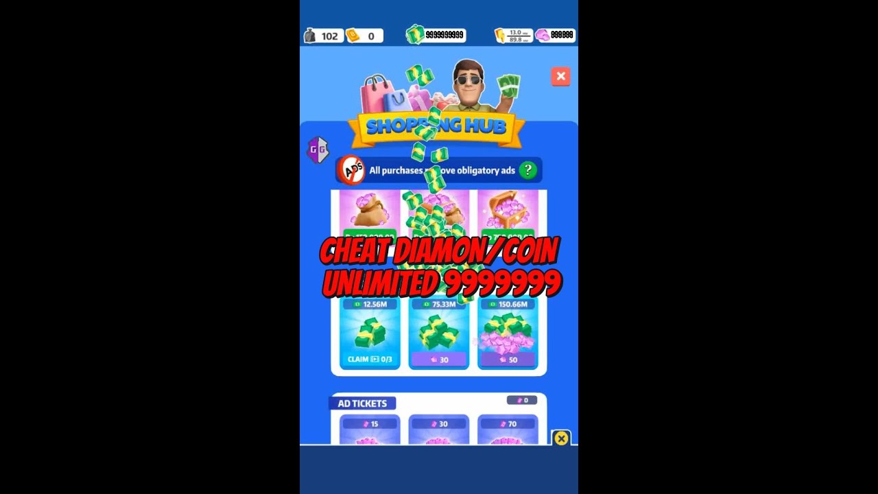 Trash Tycoon Unlimited Coin/Diamond Cheat/Hack/MOD