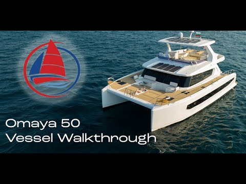 ⁣NEW Omaya 50 Power Catamaran Walkthrough | The World’s Widest 50ft Luxury Power Catamaran