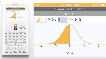 How do I solve for mean or standard deviation in the Distributions app?