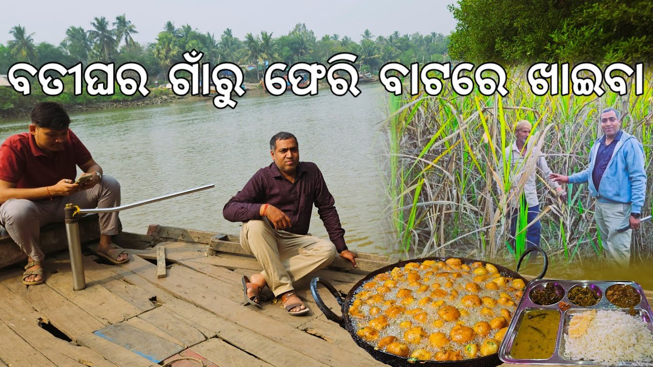 ବତୀଘର ଗାଁରୁ ଫେରି ବାଟରେ ଖାଇବା 😋 l ଏକର ଏକର ଆଖୁ ଚାଷ l Mahakalpada & Marsaghai l Sugarcane farming 