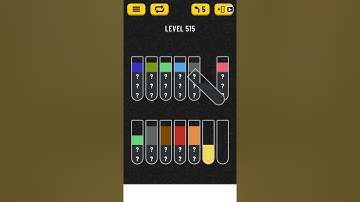 【Water Sort Puzzle】 Level 515