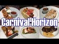 Carnival Horizon - Main Dining Room Dinner Menus & Food Photos - November 2018 - ParoDeeJay