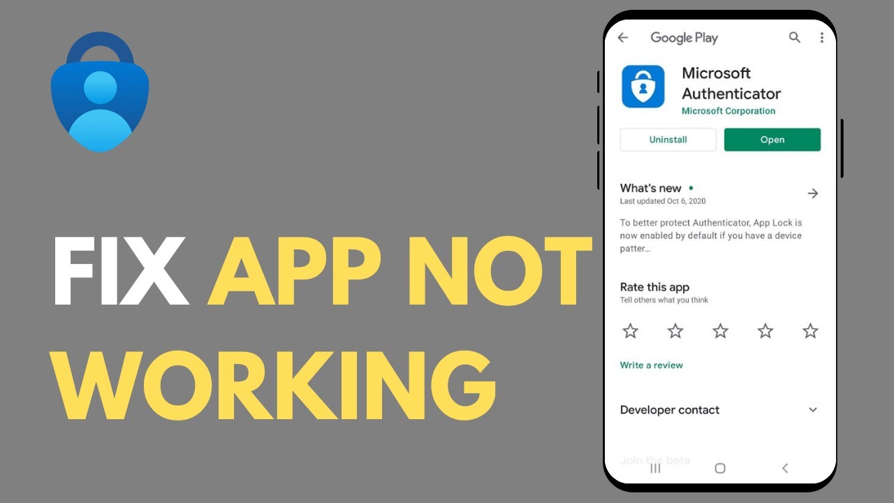 How To Fix Microsoft Authenticator App Not Working YouTube
