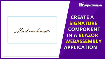 Create a Signature Component in a Blazor WebAssembly App