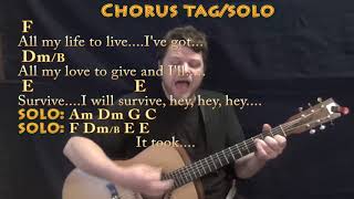 I Will Survive (Gloria Gaynor) Guitar Cover Lesson with Chords/Lyrics - Munson chords