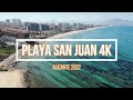 San Juan Playa (Alicante) en 4K verano 2022 - A vista de dron