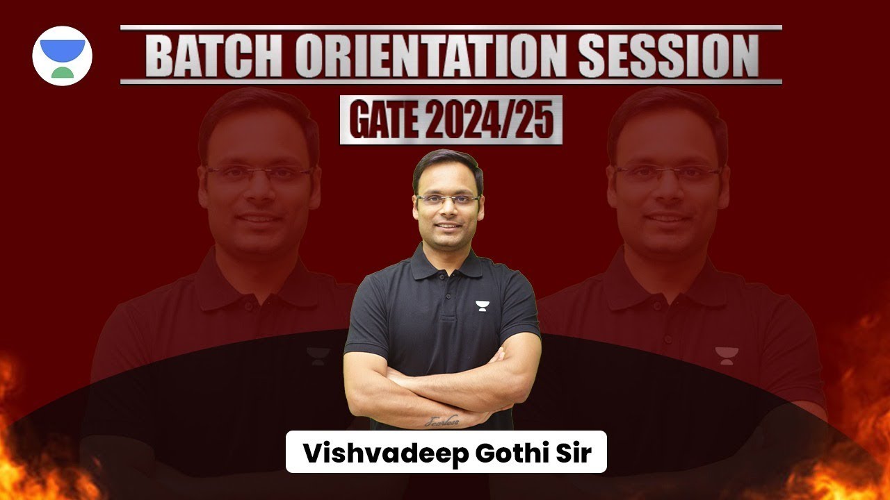Batch Orientation Session | 26 May | GATE 2024 & 2025 with Gothi sir 