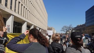 Protest At Dept Of Education Regarding Trumps Process To Shrink Or Close It