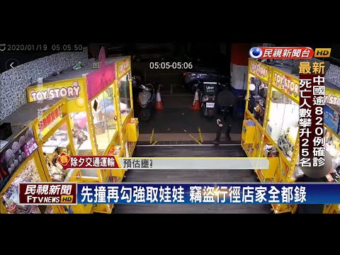 自知技術太差? 2男"隔山打牛法"強取娃娃－民視新聞