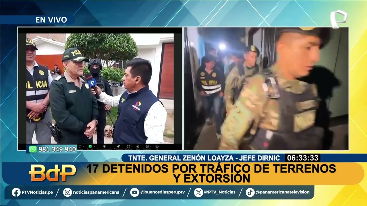 Caen “Los Emperadores del Norte Chico” en Huacho: 17 detenidos por extorsión y tráfico de terrenos