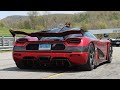 Cars Leaving CRAZY Car Show!! Revs + Accelerations (Pagani, Bugatti, Koenigsegg)