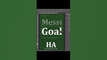 Photoshop Trick to Blend Text on Grass