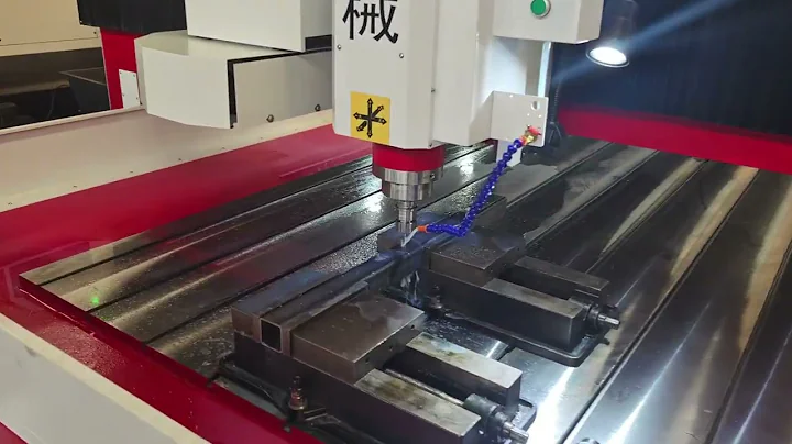 Large gantry CNC drilling tapping milling machine spindle following automatic tool change 10 tools