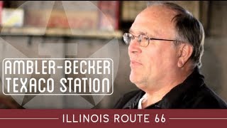 Illinois Route 66 Attractions; Ambler-Becker Texaco Station, Dwight