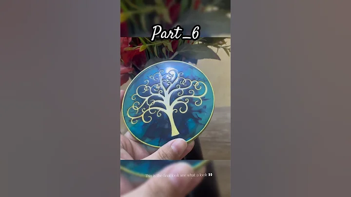 Resin tea 🍵 coaster part_6 #diy #resincrafts #art shortvideo