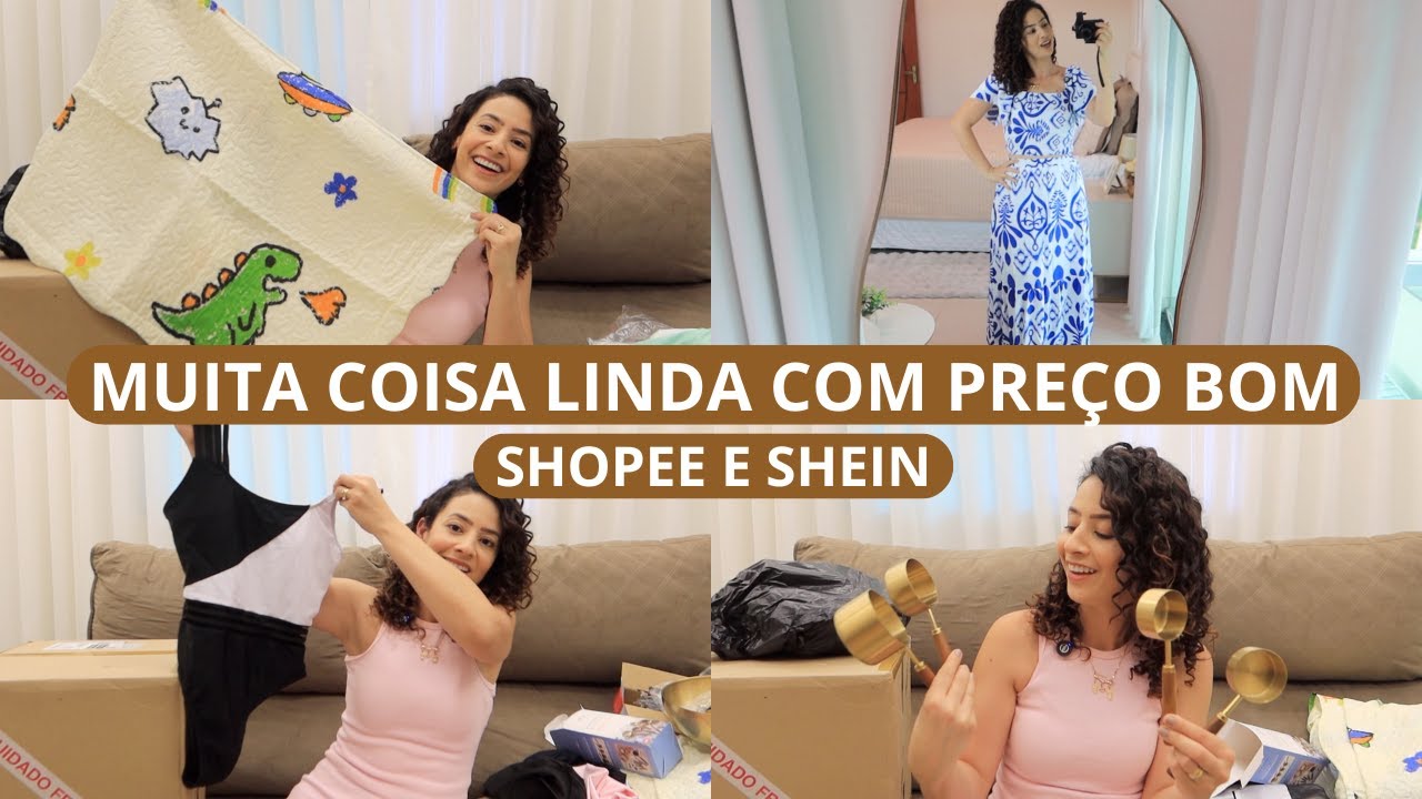 COMPRINHAS PARA A CASA E ITENS PARA A PRAIA NA SHOPEE E SHEIN