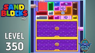 Sand Blocks: Drop Puzzle Level 350: Gameplay Solution