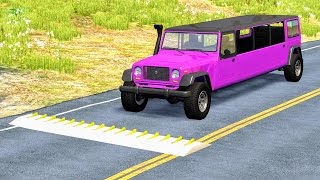 Spike Strip High Speed Crashes #20 – BeamNG Drive