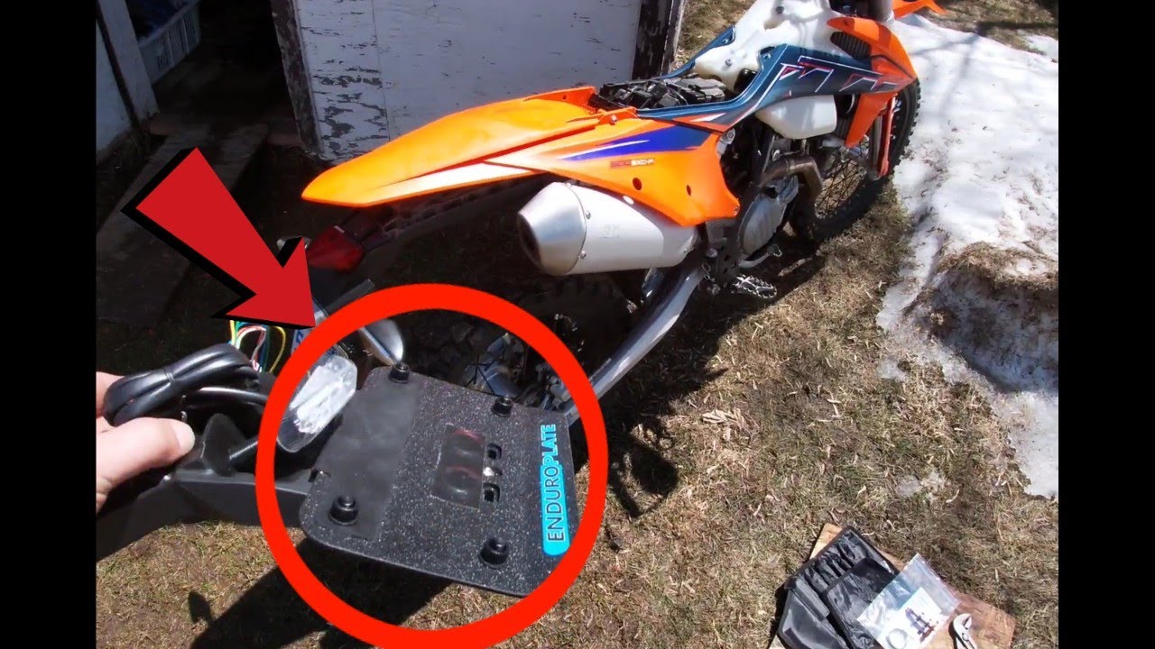 KTM license plate holder, Motorcycles, Motorcycle Accessories on Carousell