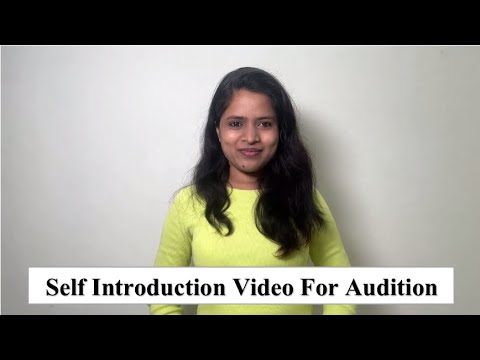 Introduction Video Audition Example Self Introduction Video For Audition | My New Intro Video 2024 - YouTube