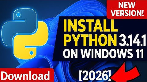 How to install Python 3.14.1 on Windows 11 [2026] | Python Installation