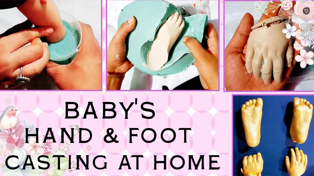 How to create a 3D cast of your baby's foot at home