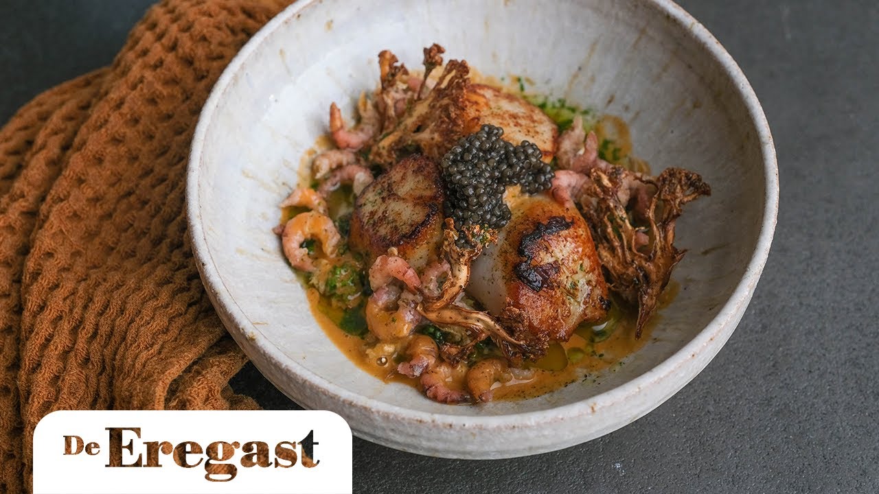 Coquilles met bloemkool en kaviaar | De Eregast