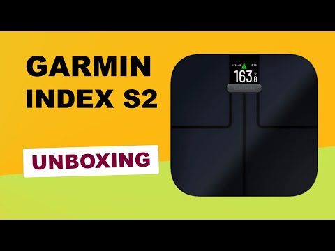 Garmin Index S2 Smart Scale Black Unboxing HD (010-02294-12)
