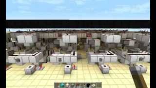 Rule 110 cellular automaton in minecraft