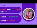 Mathematics: Calculation on angle of elevation involving two(2) vertical poles (SS2)