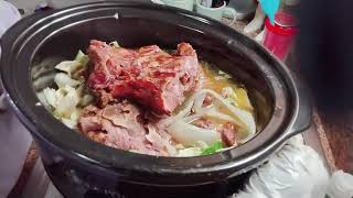 Game changer... Neckbones and cabbage crockpot