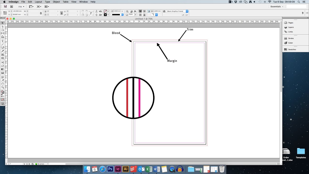 How to Set Up Margins and Bleeds for Print - YouTube