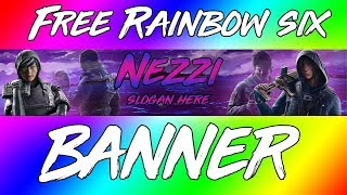 *FREE* Rainbow Six Siege Banner Template   Download Link |Speed Art #3