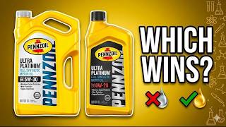Pennzoil 5W-30 vs 0W-20