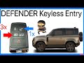 Land rover defender l663 keyless locking explained  tested  how to disable