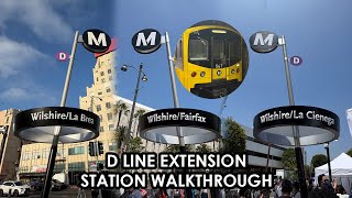 ⁴ᴷ⁶⁰ LA Metro D Line Extension: Station Walkthrough on Grand Opening Day