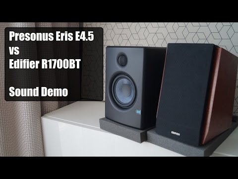 Edifier R1700BT vs Presonus Eris E4.5  ||  Sound Demo