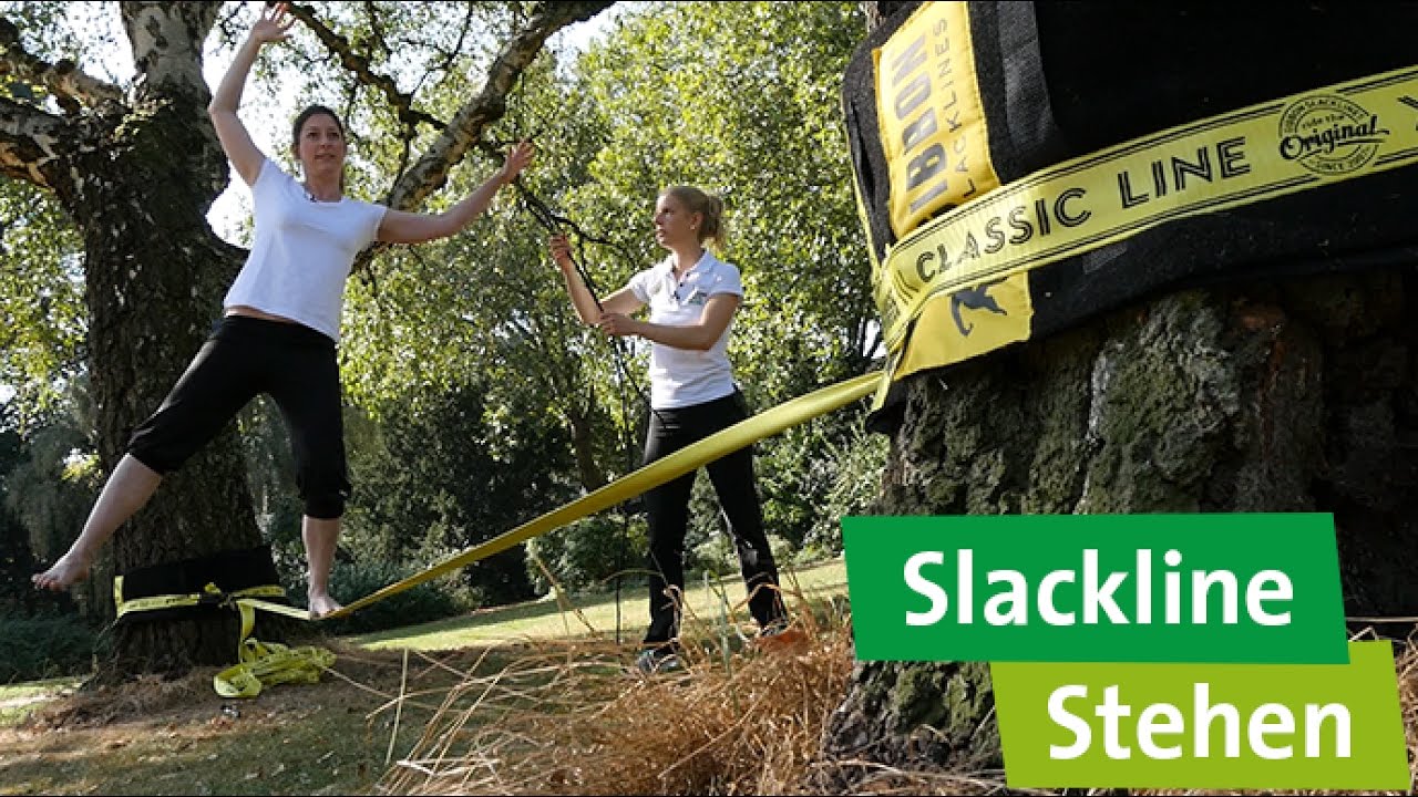 Slackline-Tutorial: Stehen – Elli Schulte