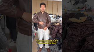MA1 Leather Flight Jacket, genuine leather coat, men's baseball collar jacket
