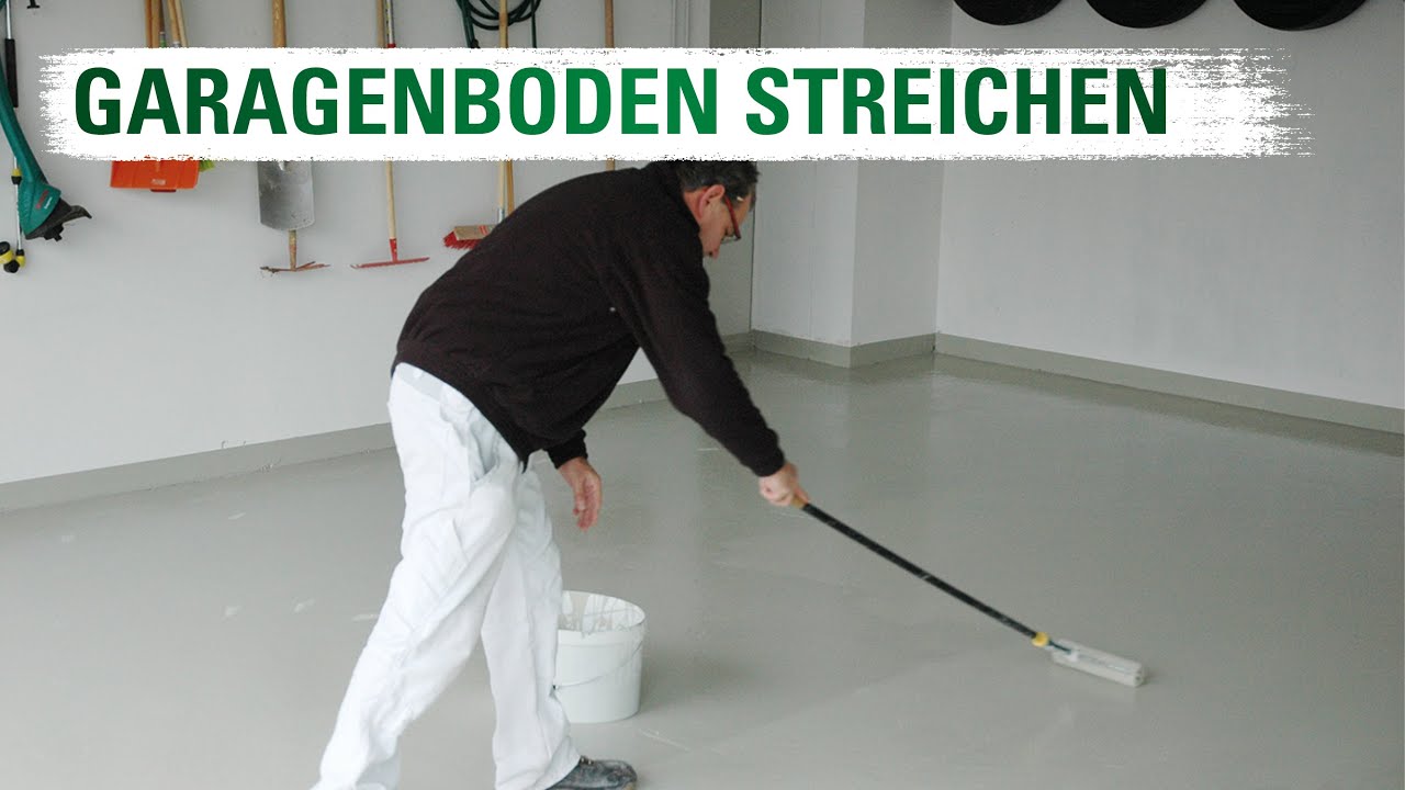 Garagenboden streichen 