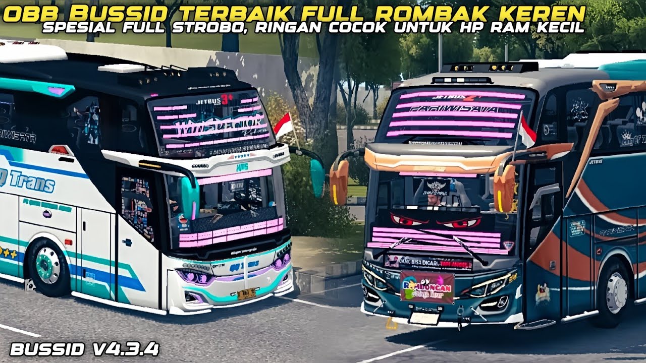 obb bussid terbaik v4.3.4 yang berisi rombakan bus terkeren, spesial ...