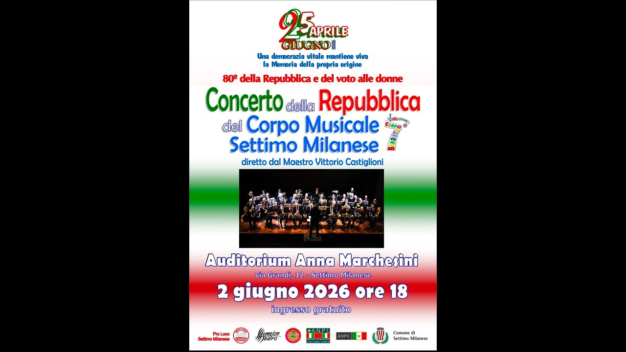 Concerto della Repubblica 2 giugno 2026