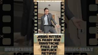 Jason Ritter's Jazzy Ready Up For Matlock Return (Moustache Free!) #jasonritter #celebsbeingsilly