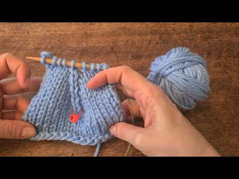 TUTORIAL DI MAGLIA diminuzione doppia centrata CDD