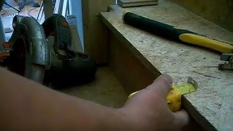 Wood Stair Nosing Preparation for Hardwood or Laminate Installation