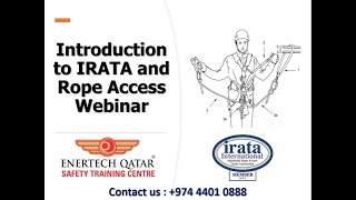 WEBINAR : Introduction to IRATA & ROPE ACCESS