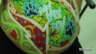 MasterMind & SSFILMS PRESENT GRAFFGENIUS & E.CRUZ MATERNITY BODY PAINT PHOTOSHOOT screenshot 1