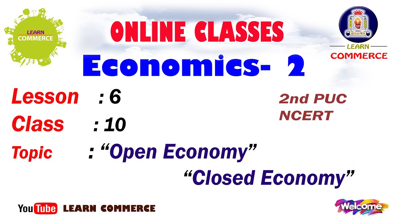 Difference Between Open Economy and Closed Economy | Class 12 Economics | Mrs. Swarnalatha Mam