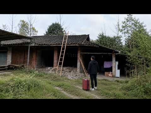 30 years after grandpa passed away, Man renovated the old house and a happy life| Cleaning up weeds